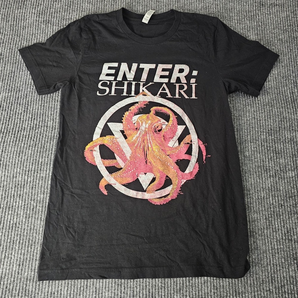 Enter Shikari Shirt Mens Medium Black A Kiss For The Whole World Tour 2024 Band